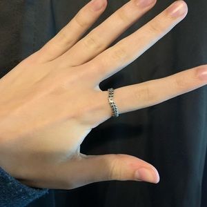 Pandora Wheat Grains Wishbone Ring Size 54 (7)